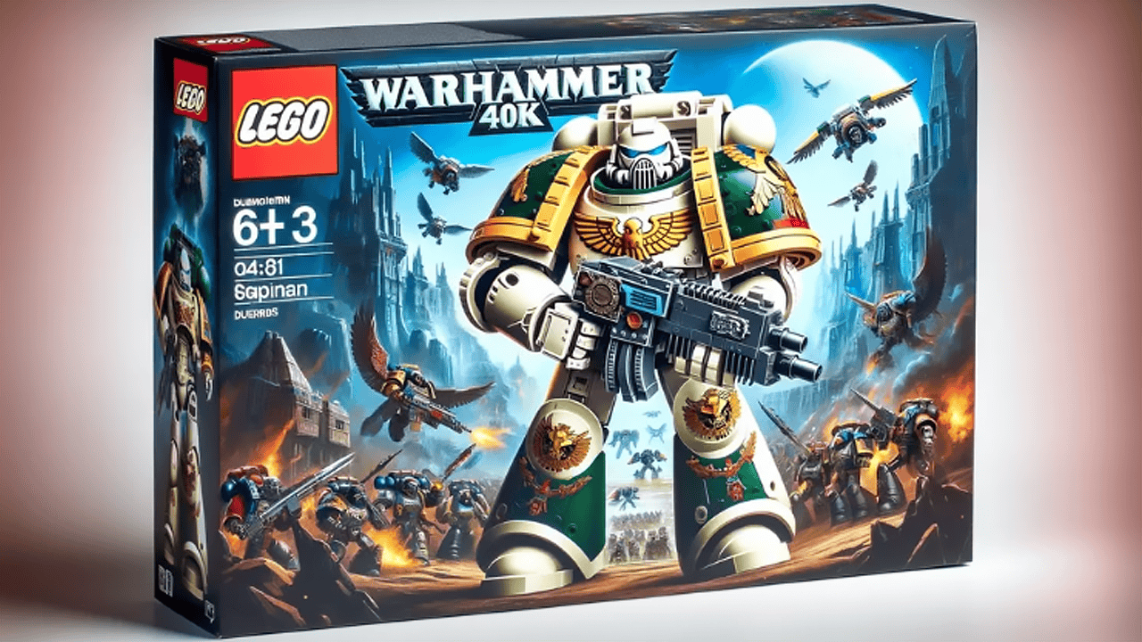 warhammer lego box art set