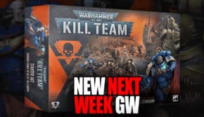 new kill team warhammer 40k pre order starter set release new next week two Chaos Lords, and Coteaz