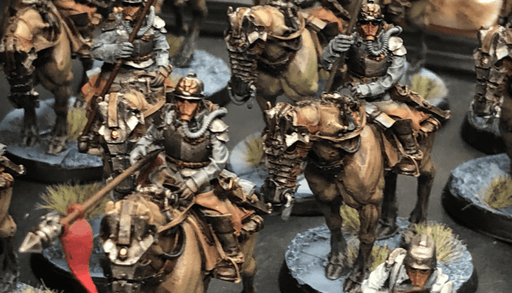 Painted DKOK Horses guide how to warhammer 40k guide death riders