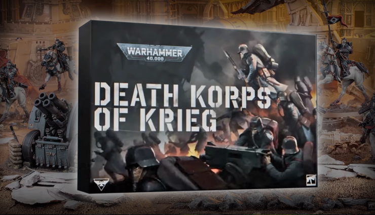 death korps of krieg header box army with models in backgroud wal hor