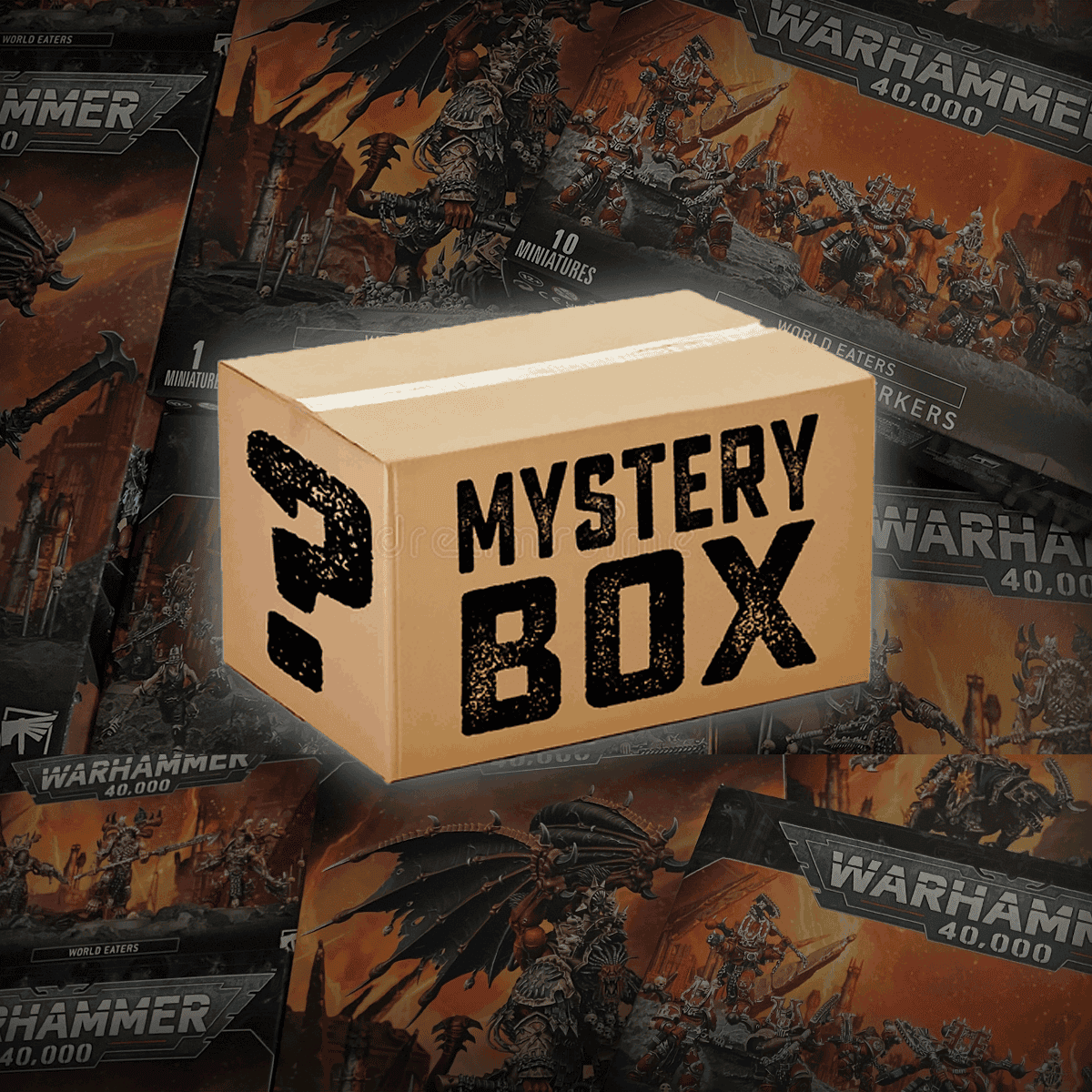 mystery miniatures box subscirption warhammer box world eaters product boxes