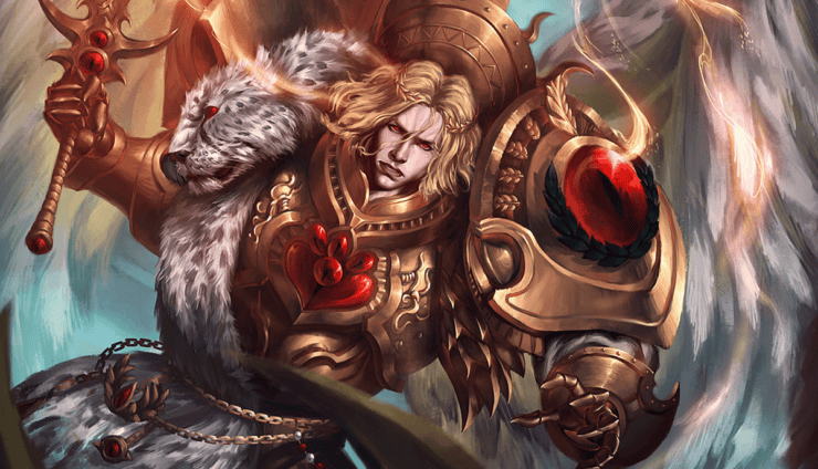 sanguinius art changing horus hor wal warhammer 40k lore primarch