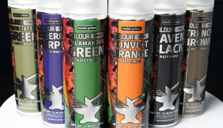 product image of Colour Forge Six new 6 Spray Primer cans