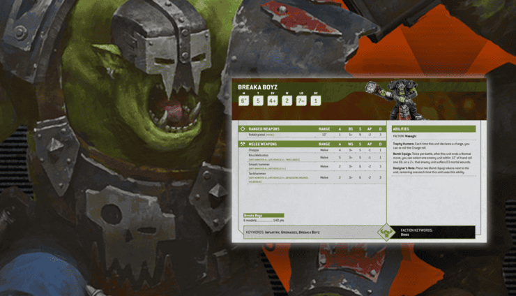 GW Reveals Free New 40k Ork Tankbustas Breaka Boyz Rules