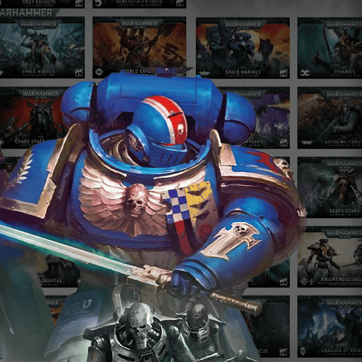 Rumors space marine no text art in front of index cards