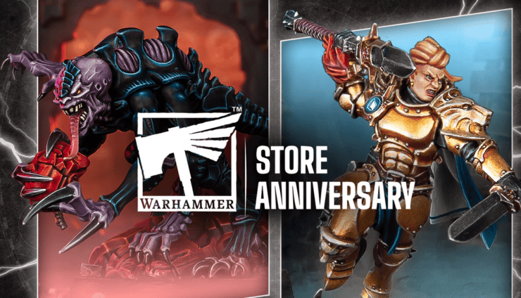 Warhammer store anniversary in 2025 new miniatures painted