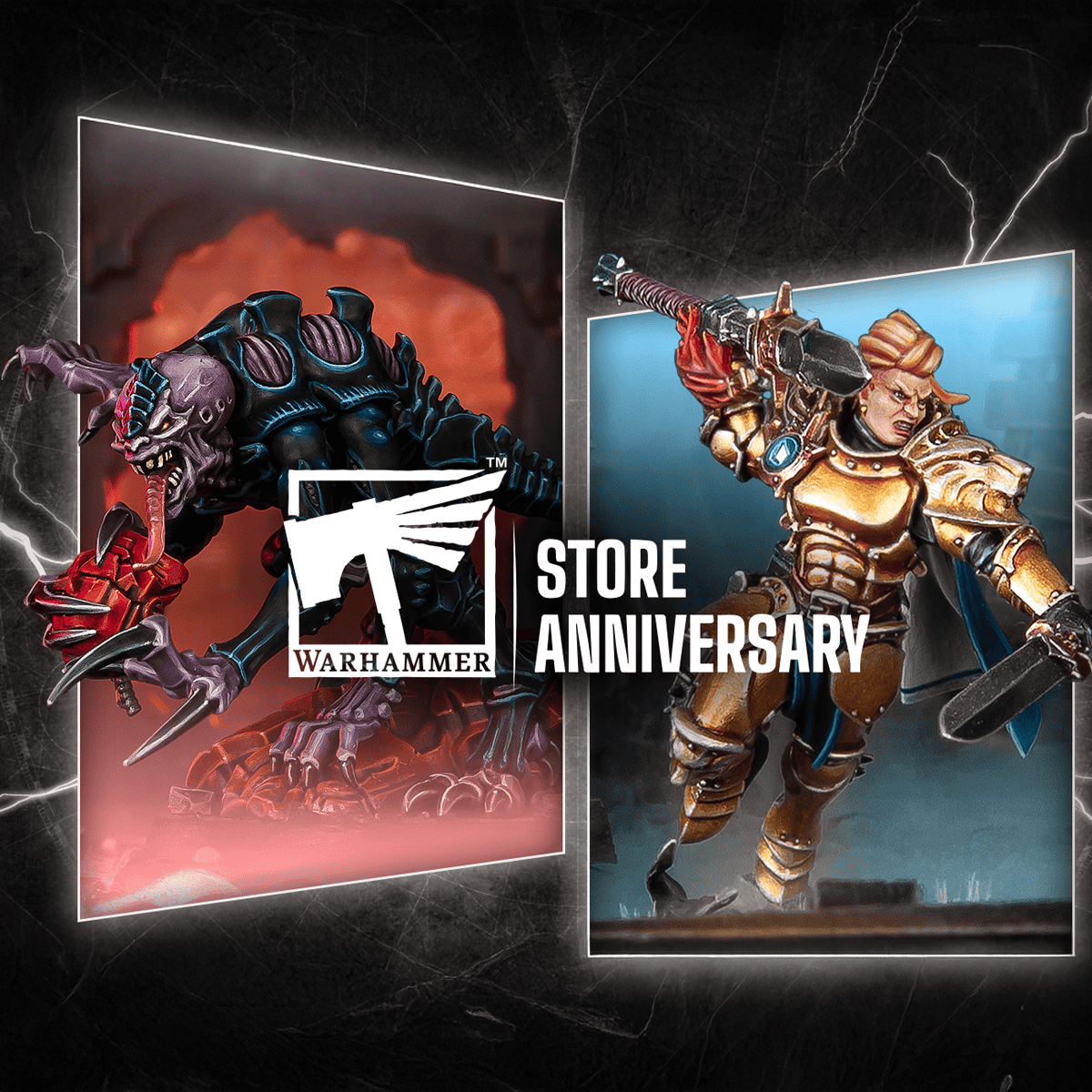 Warhammer store anniversary in 2025 new miniatures painted