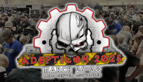 adepticon 2025 logo with huge crowd in the background