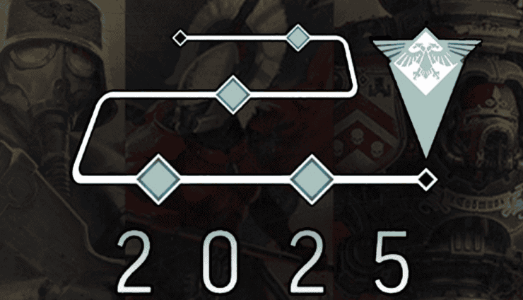 images of upcoming warhammer 40k factions new releases roadmap icons for 2025 hor wal