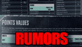 rumros warhammer 40k points values for wargear retruning chaos codex values