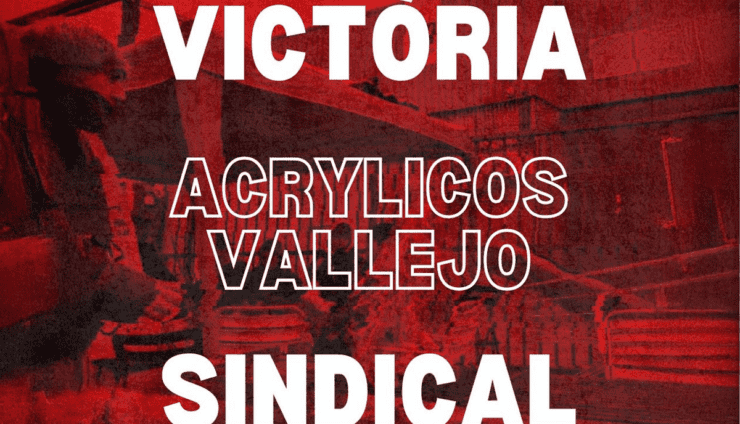 victory for vallejo paint strike after 26 days graphic from socials red with building and strikers