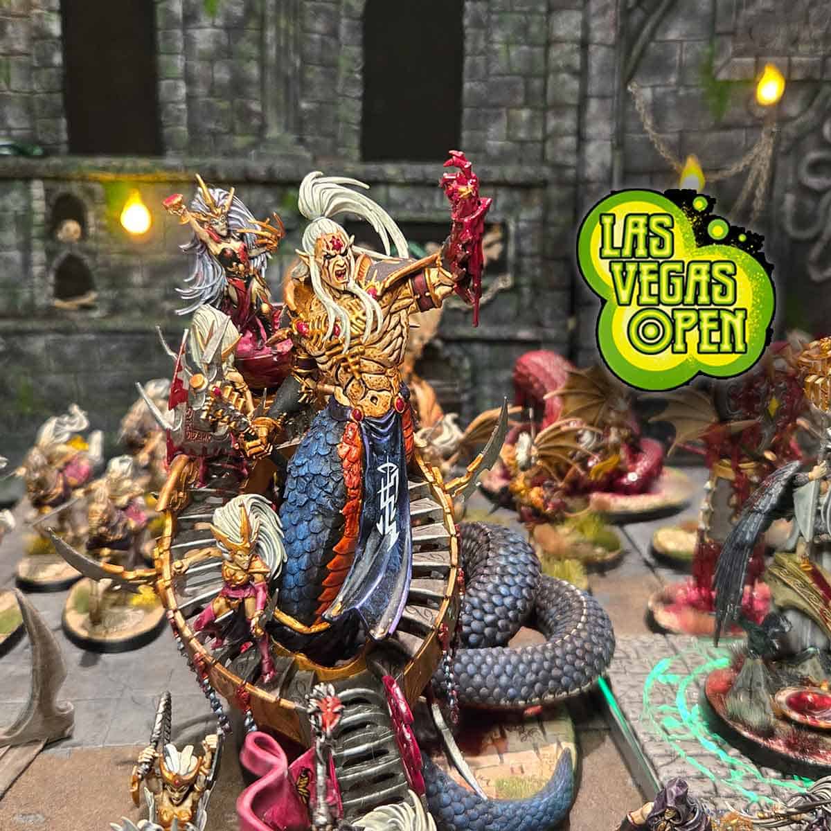 LVO 2025 simar armies daughters of khaine army showcae