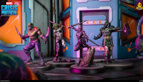 a picture of the painted guardians of the galaxy minis