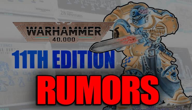 11th edition rumors warhammer 40k logo store shelf primaris champion model