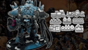 Magnet Baron Abominant bits sprue and chaos knight painted