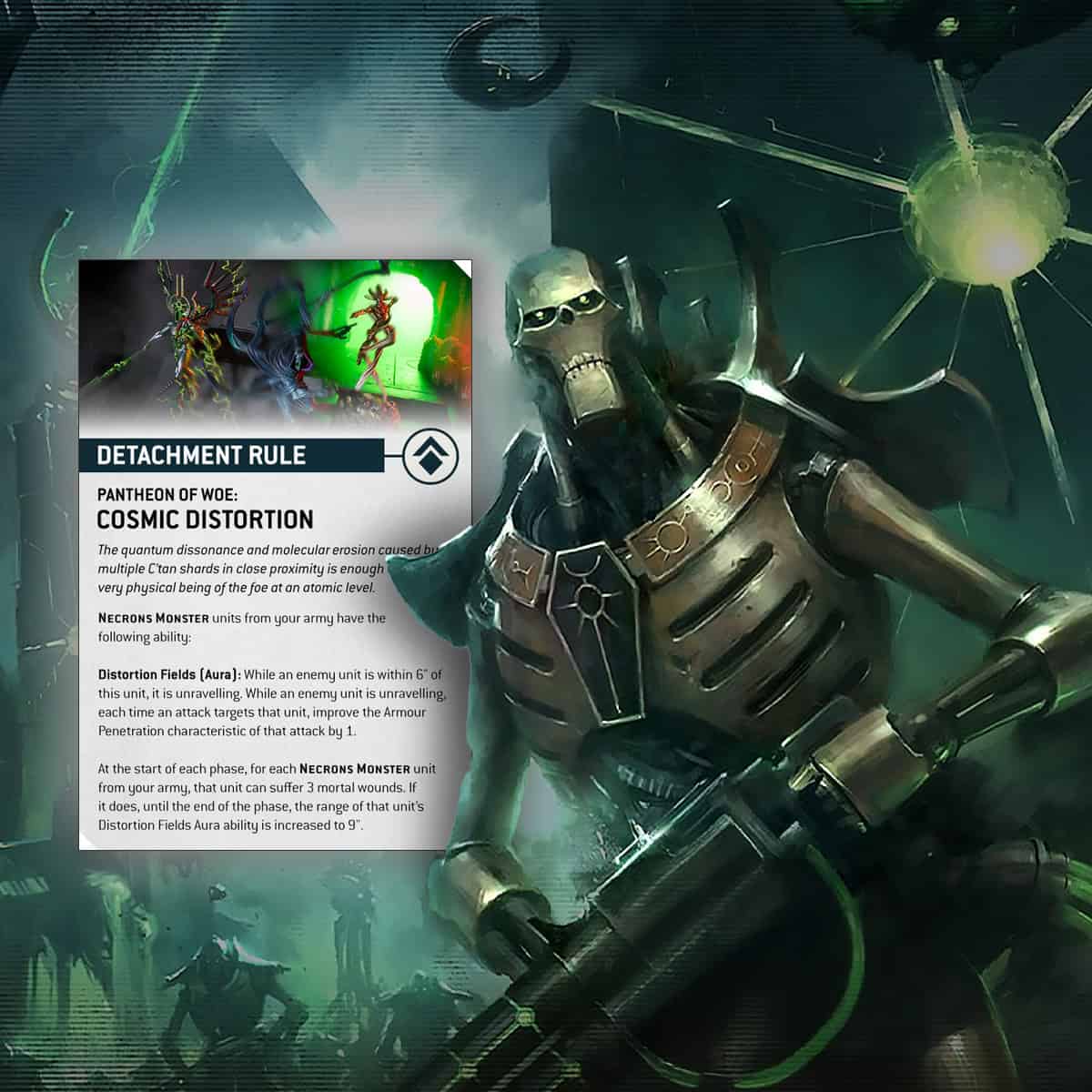 Pantheon of Woe necron detachment warhamer 40k