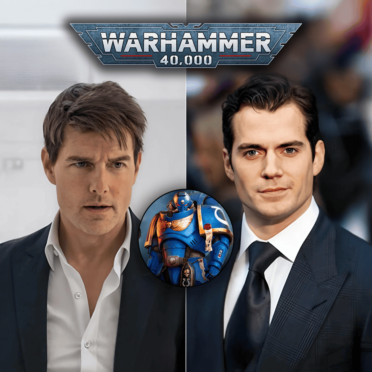 Tom Cruise Warhammer 40k show henry cavill rumors actor pictures with space marine