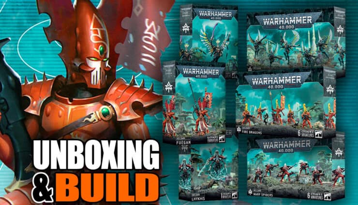 aeldari eldar art and product boxes unboxing review warhamemr 40k new