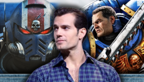 henry cavill warhammer with space marine titus from video game