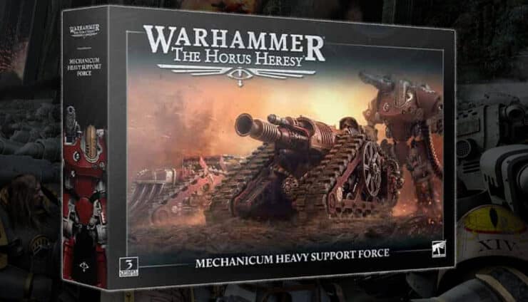 new mechanicum box set heavy support art