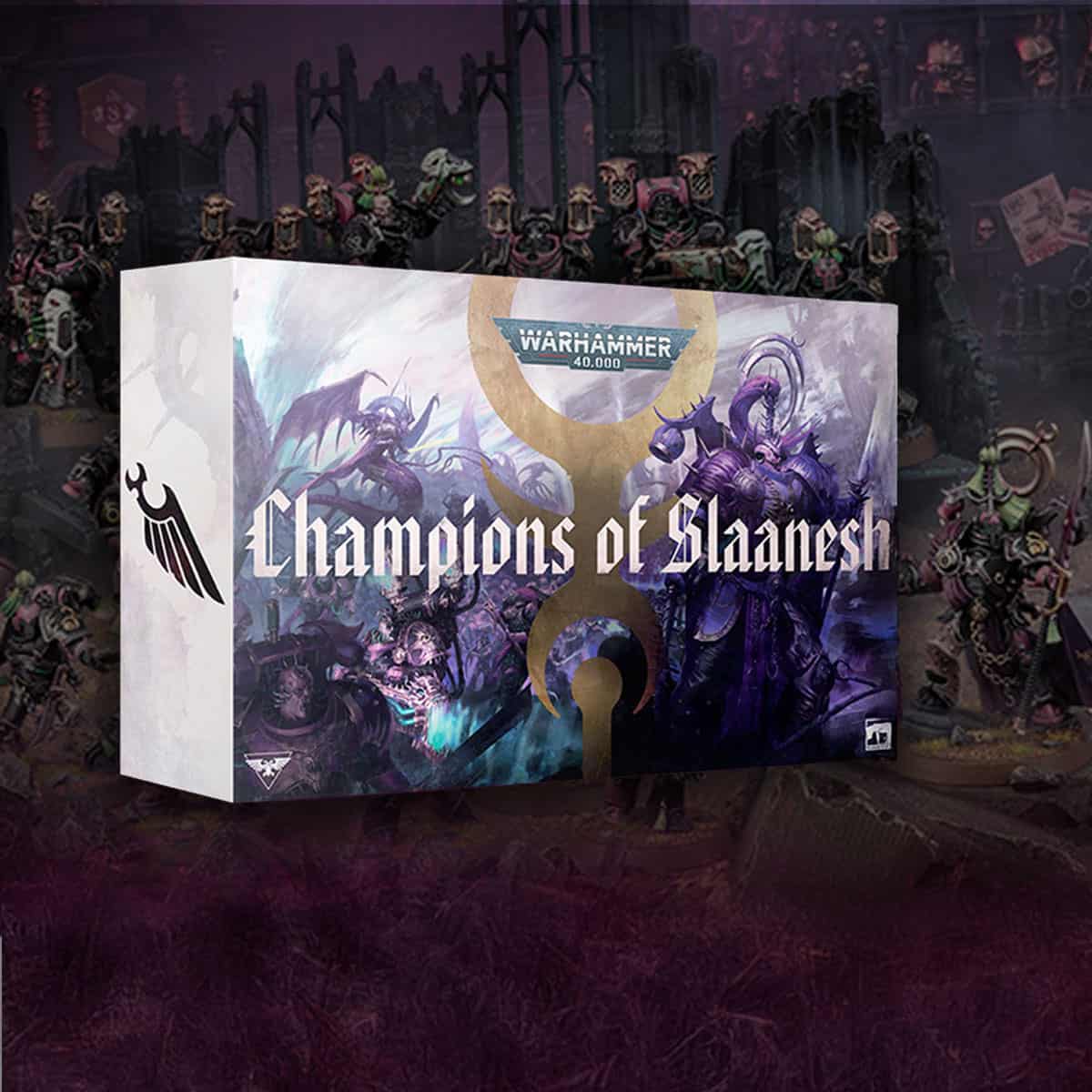 champions of slaaensh army set box art