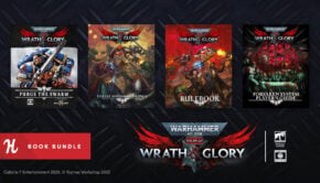 humble bundle warhammer 40k wrath and glory books lineup