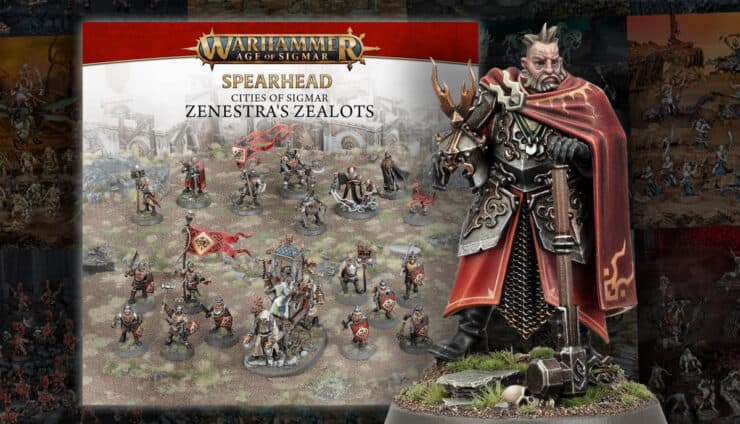 cities of sigmar sperahead product image of painted model and box art