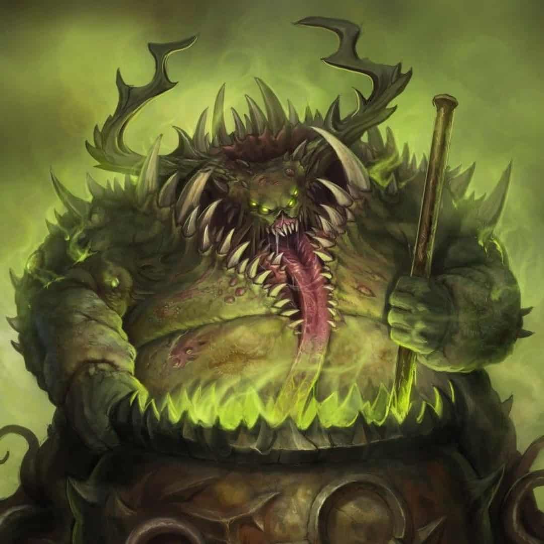 nurgle god artwork stirring caldron warhammer 40k