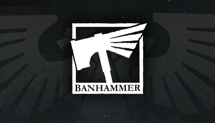 banhammer logo paradoy warhammer games workshop