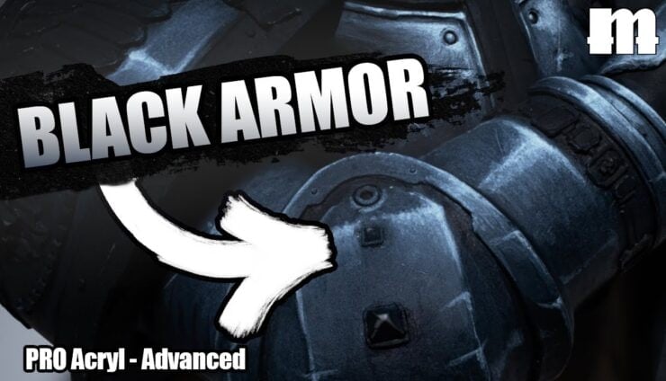 monument hobbies how to paint black armor example close up of miniature painted with this technique warhammer 40k
