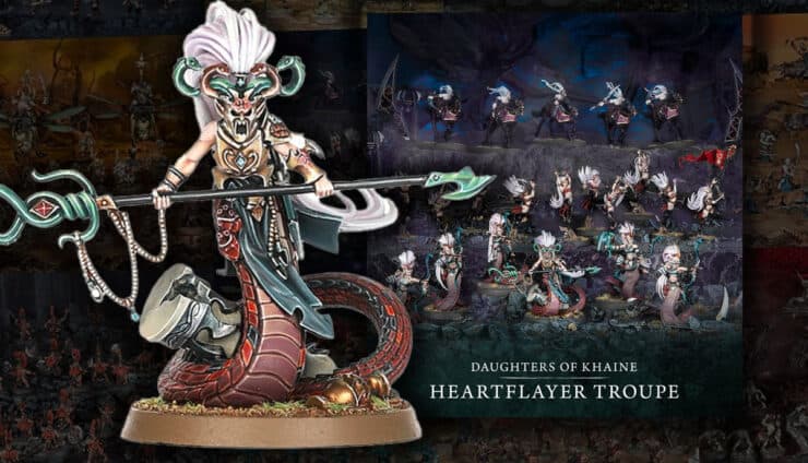 DAUGHTERS OF KHAINEspearhead painted models on terrain product image age of sigmar 1