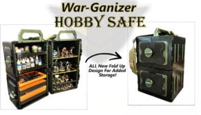 War ganizer hobby safe image of open and closed case kickstarter