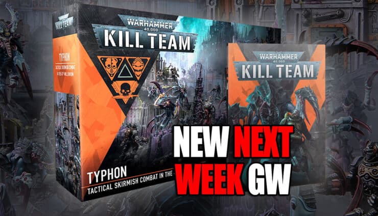 kill team typhon product shot pre order annoucement against faded painted model background
