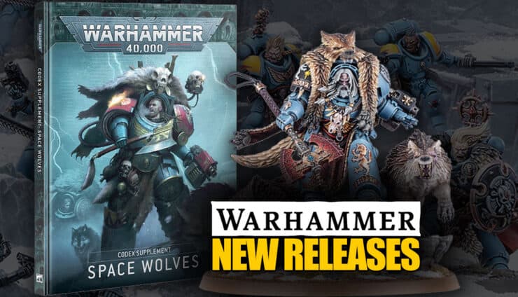 pricing pre order product images space wolves codex and painted logan grimnar with shaded army box set battle in background warhammer 40k