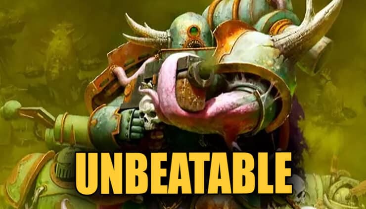 unbeatable death guard 7th edition cover art plague marine with green haze background and other models hor wal warhammer 40k