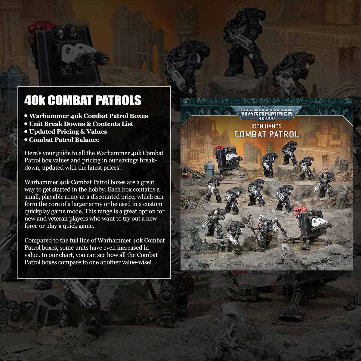 Iron Hands combat patrol painted images for warhammer 40k