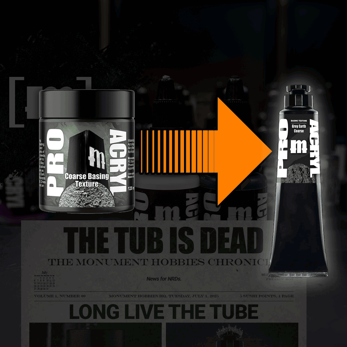 monument hobbies changing tubs to tubes with product shots of each
