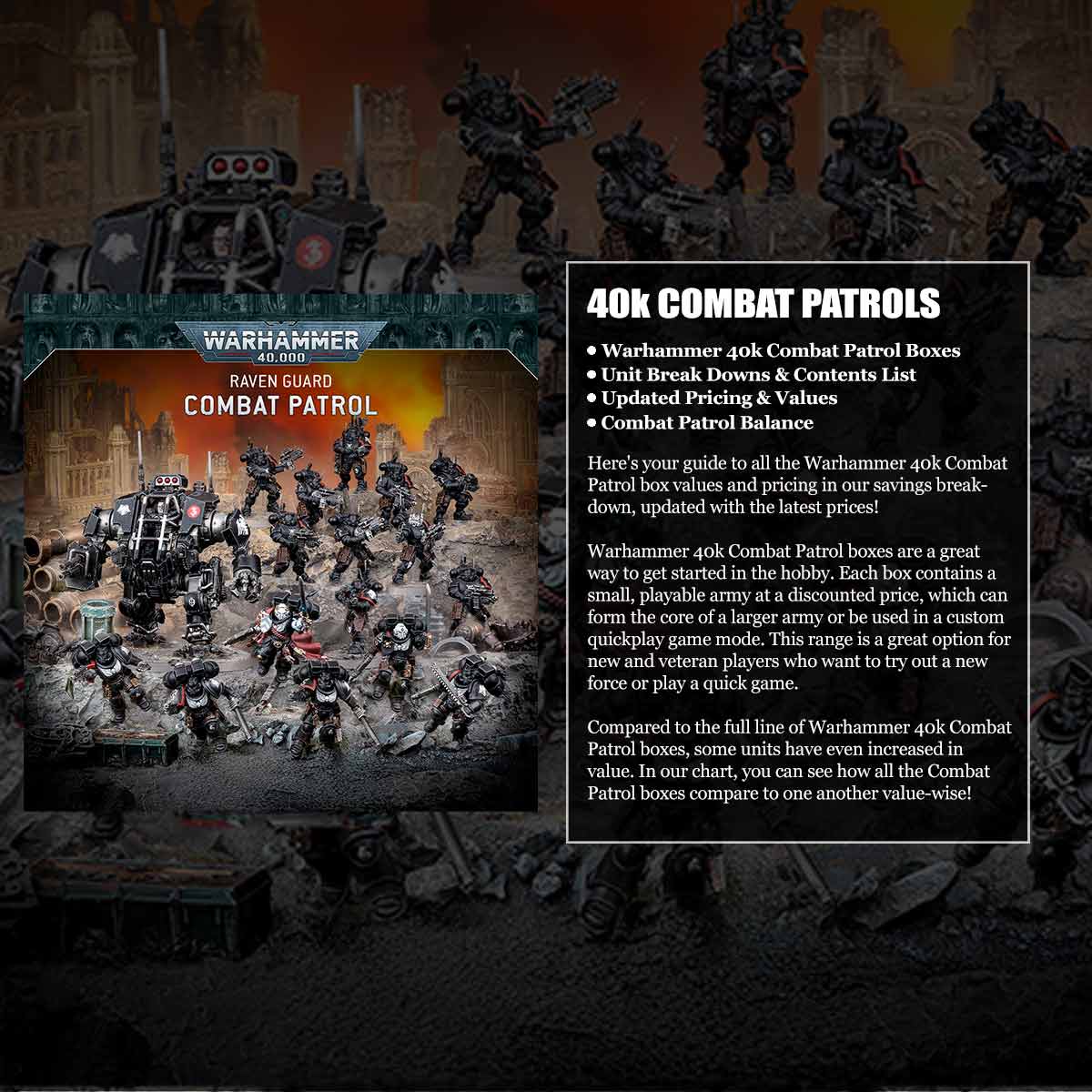 raven guard combat patrol painted images for warhammer 40k