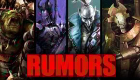 warhammer 40k xenos faction art with red word rumors attached