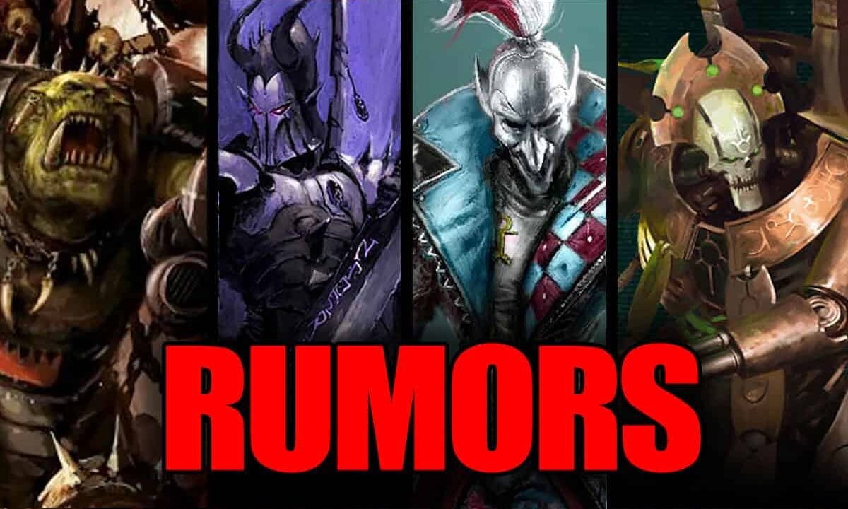 warhammer 40k xenos faction art with red word rumors attached