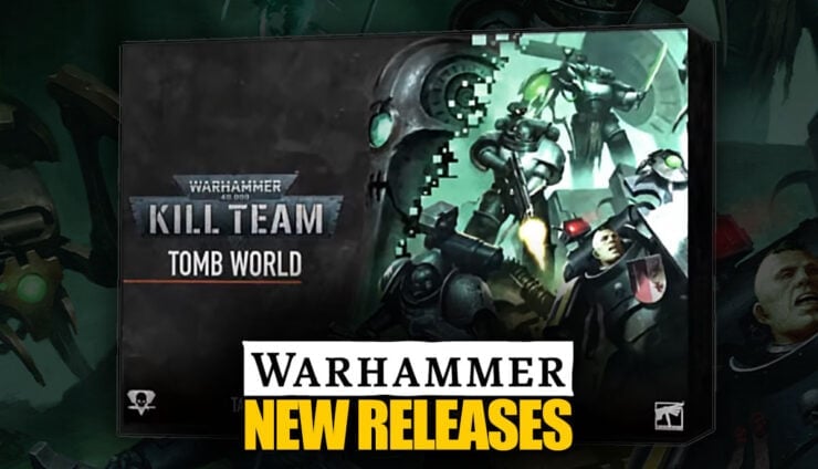 kill team tomb world box art new warhammer pre order release with art behind