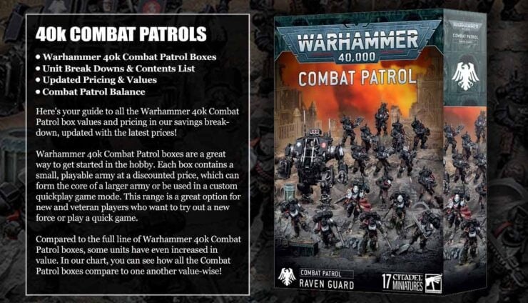 raven guard combat patrol painted images for warhammer 40k box