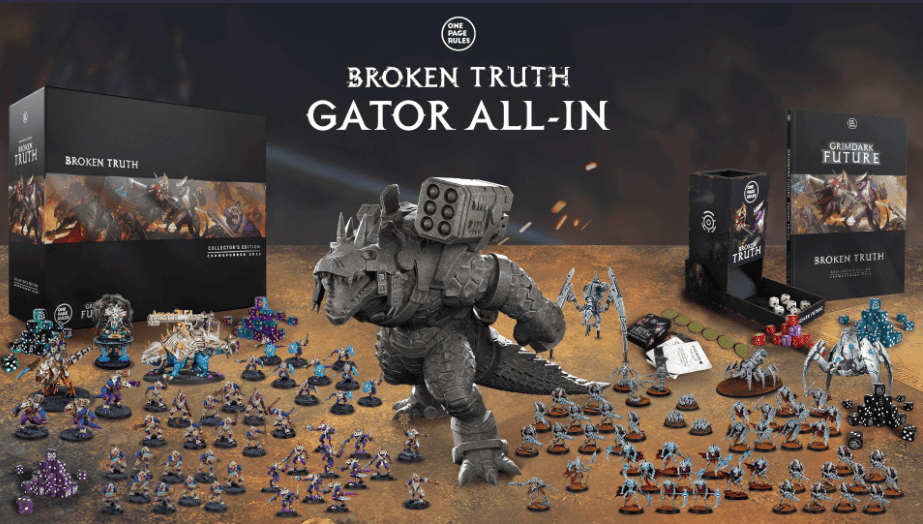 OPR gator statue all in pledge