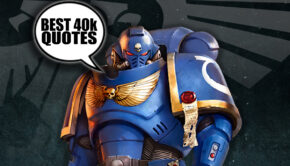 best 40k quotes and phrases space marine with speech bubble warhammer space background
