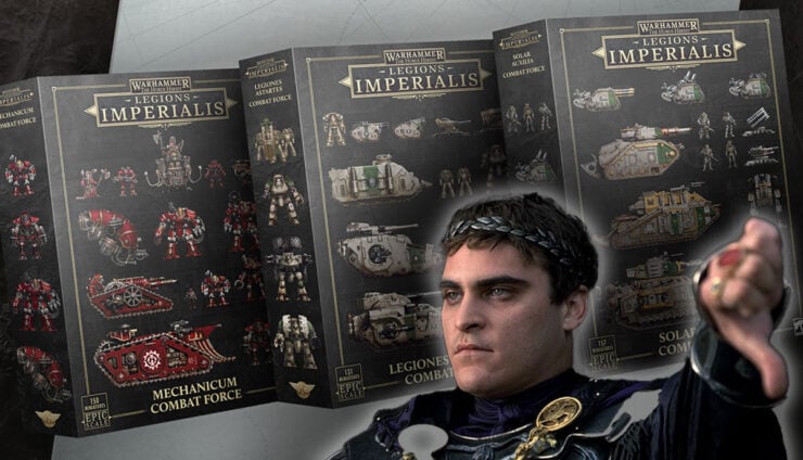 legion imperialis conbat force boxes product shots gladiator thumbs down review
