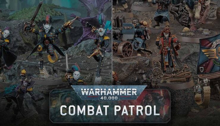 new combat patrols warhamemr 40k harlequins death korps of krieg models painted revealed