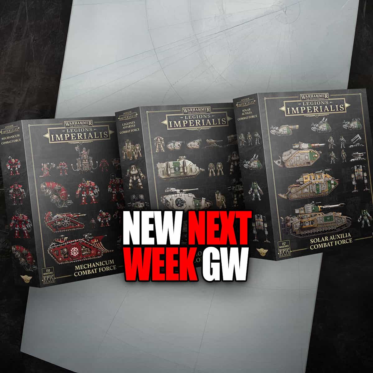 new next week legion imperialis combat patrol product shot pre order annoucnement warhammer 40k games workshop