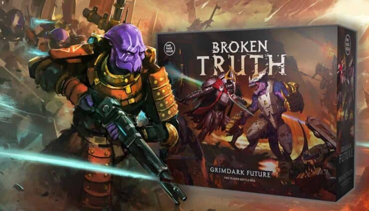 one page rules cover art with broken truth starter set product shot