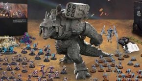 one page rules grimdark future gator all in miniature on table product shot
