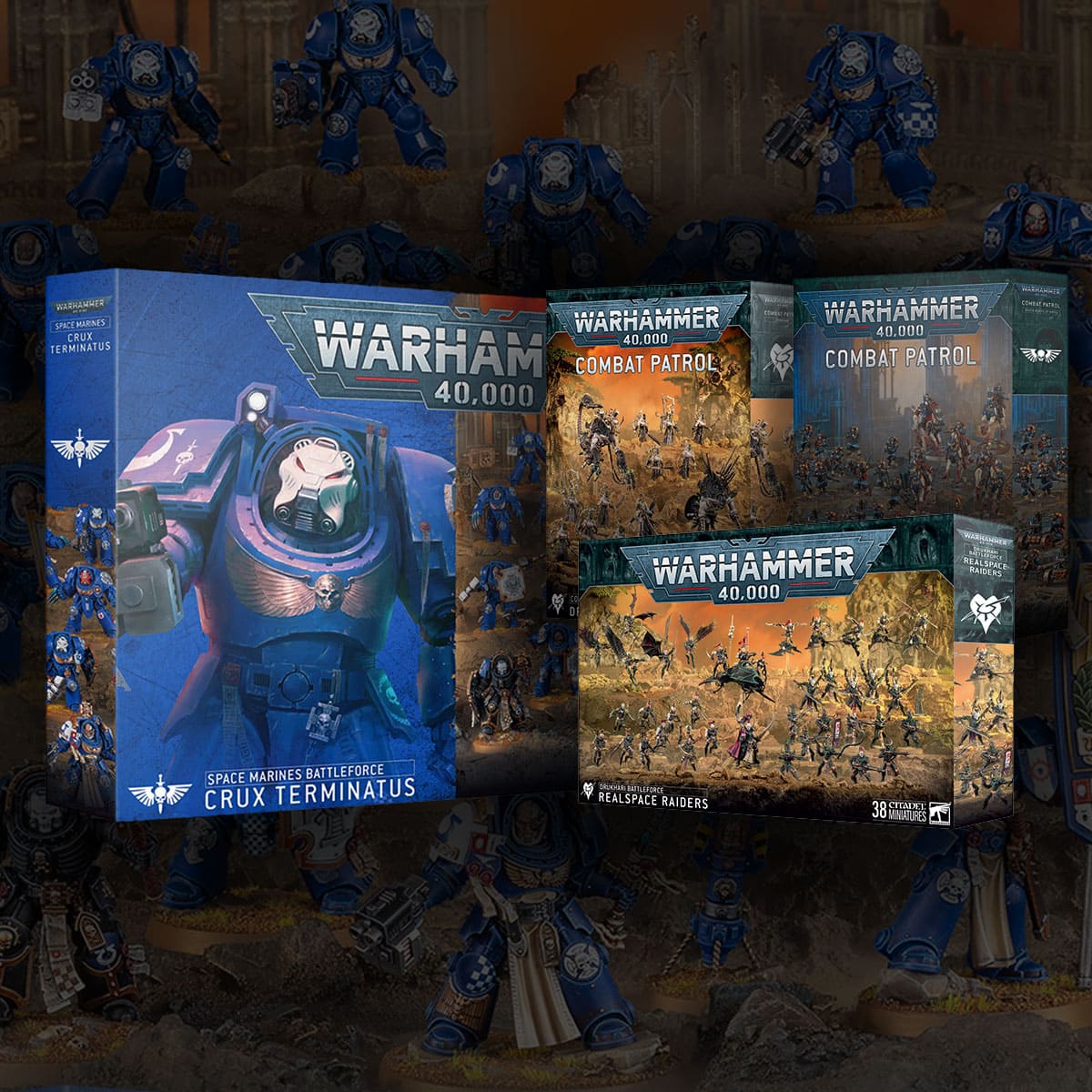 product shots new combat patrols and battleforces for warhammer 40k